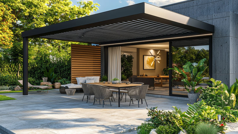 Terrasoverkapping op maat in aluminium